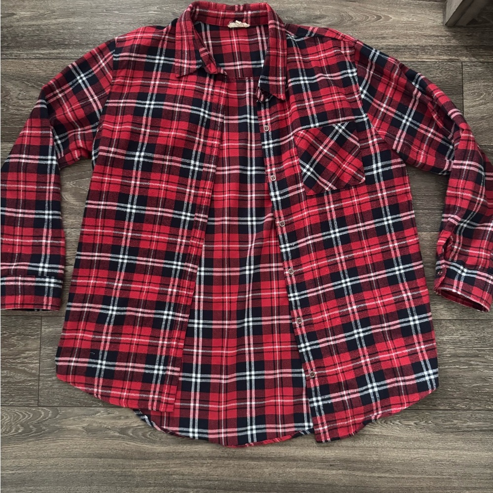 Women’s Red Plaid Flannel